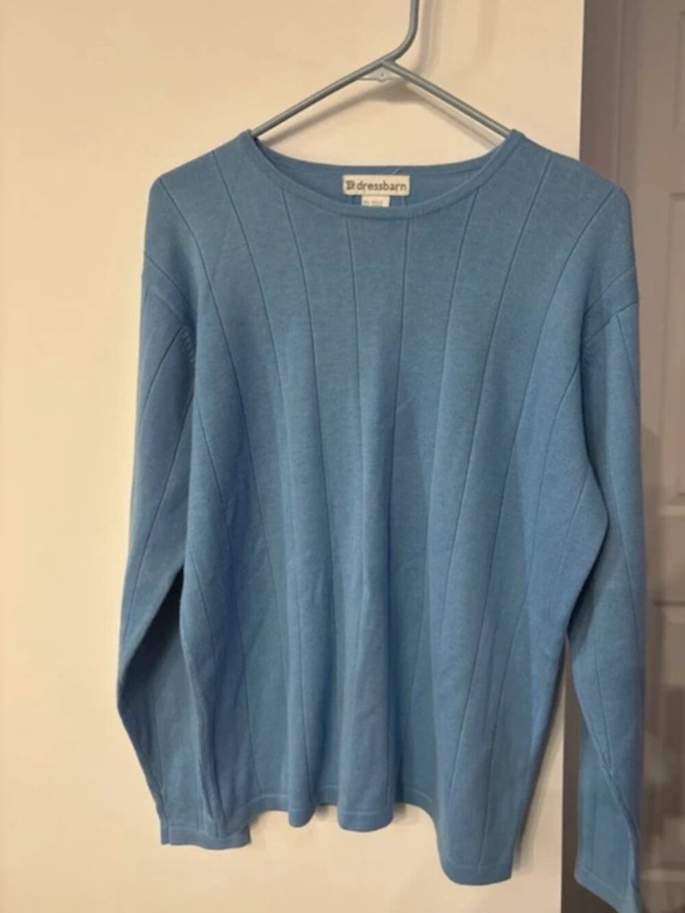Woman’s Dressbarn lightweight light blue sweater L